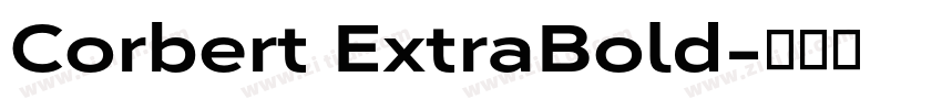 Corbert ExtraBold字体转换